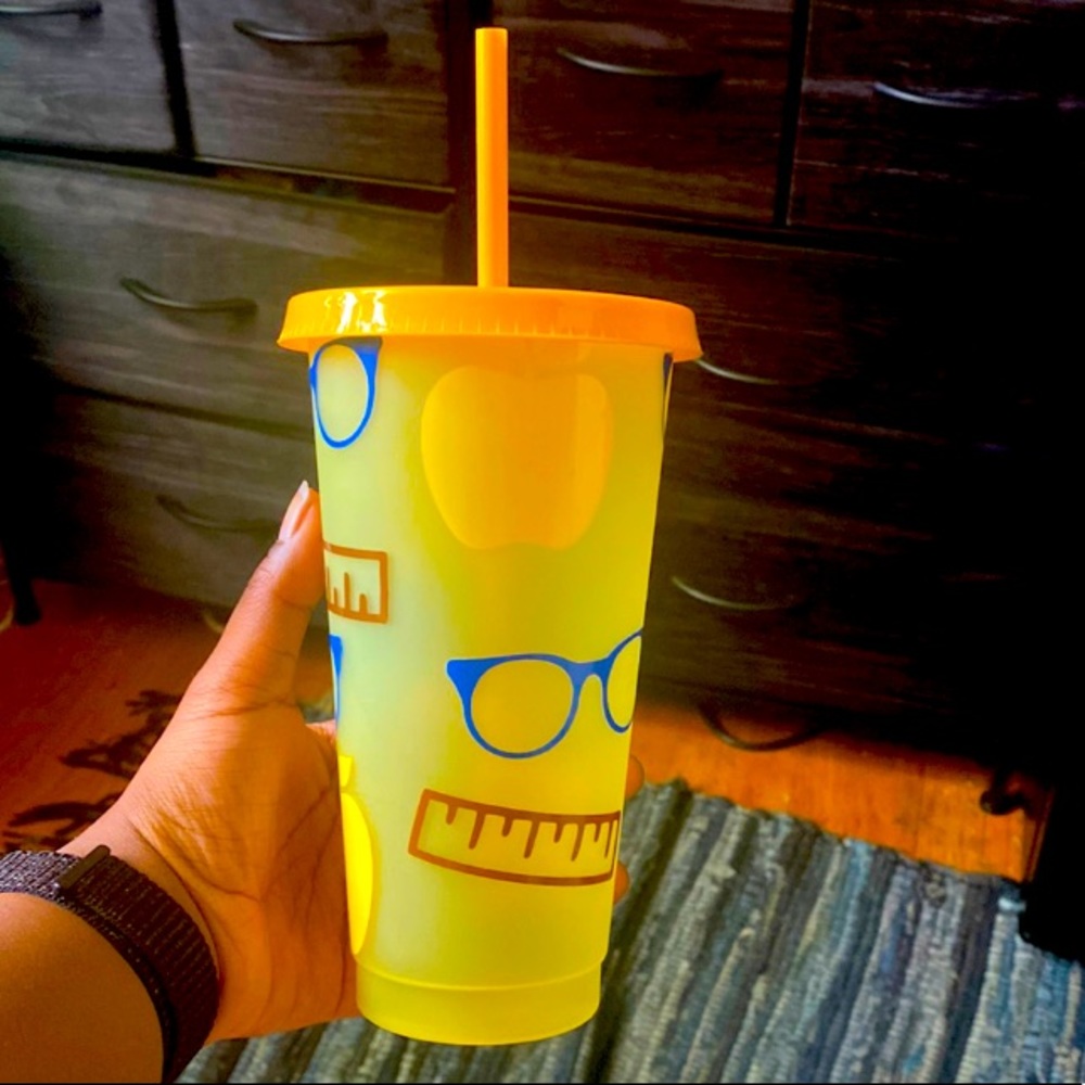 Back 2 School teacher inspired cups
